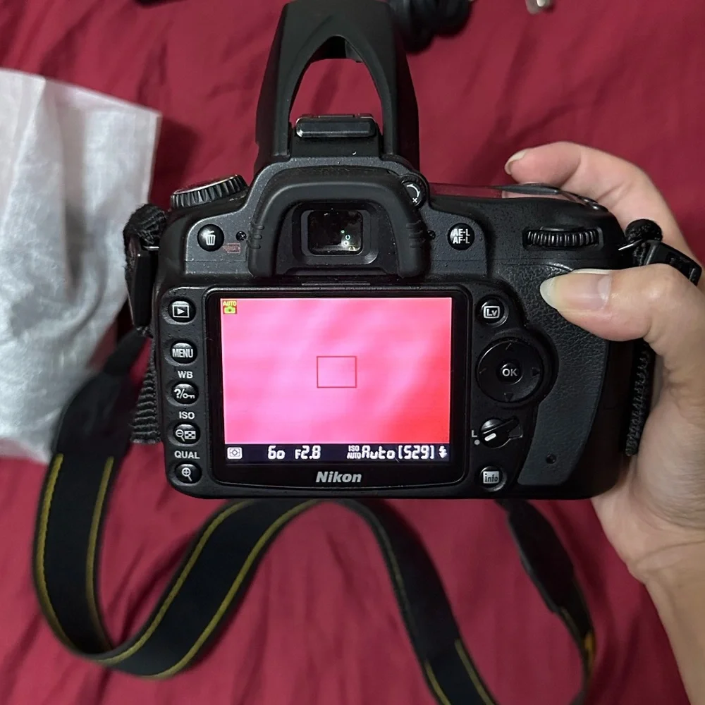 Nikon D90 Black DSLR Camera with Lens Charger & Battery- Used
